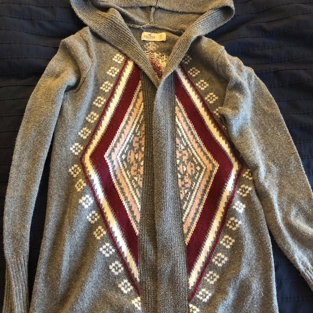 Hollister hooded open cardigan